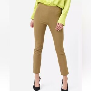 Vince High-Waist Stitch-Front Seam Legging, Small, Color Tapenade